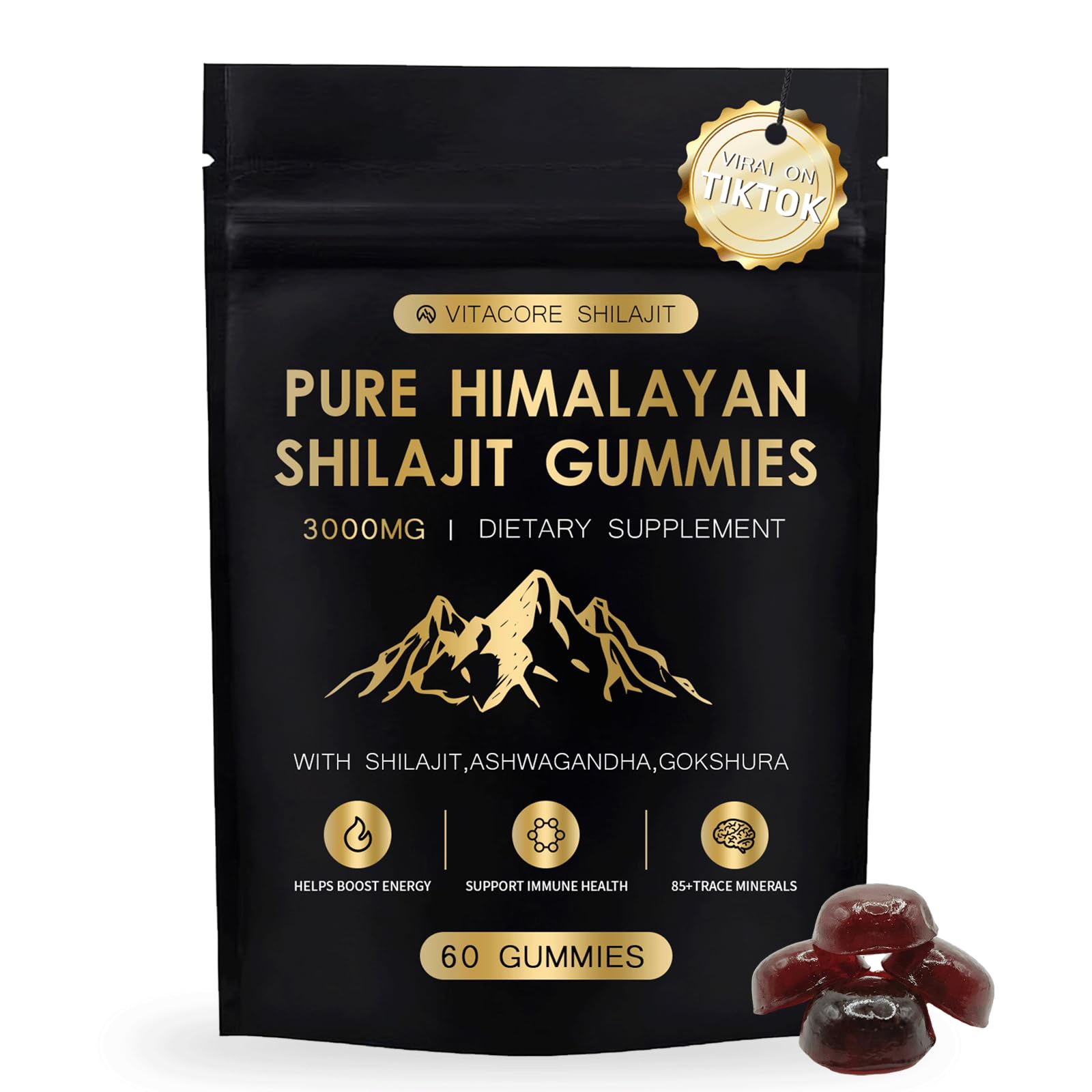 Vitacore Shilajit Gummies packaging front view