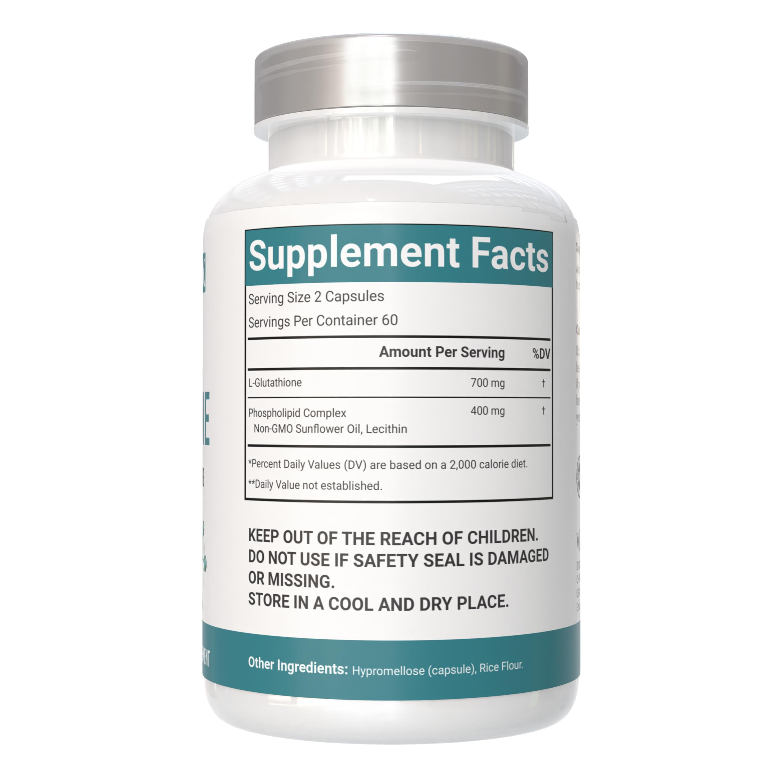 VitaCosmoX Antioxidant Supplement side view of capsules