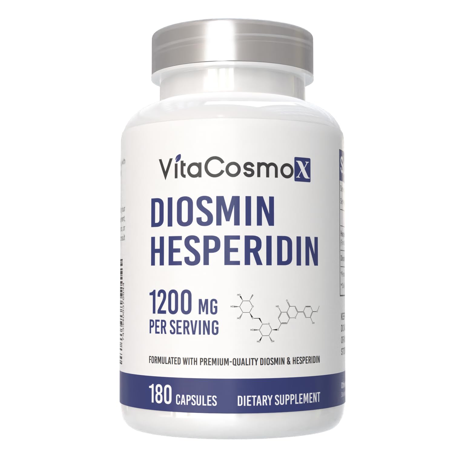 VitaCosmoX Diosmin Hesperidin 1200 mg Capsules front view