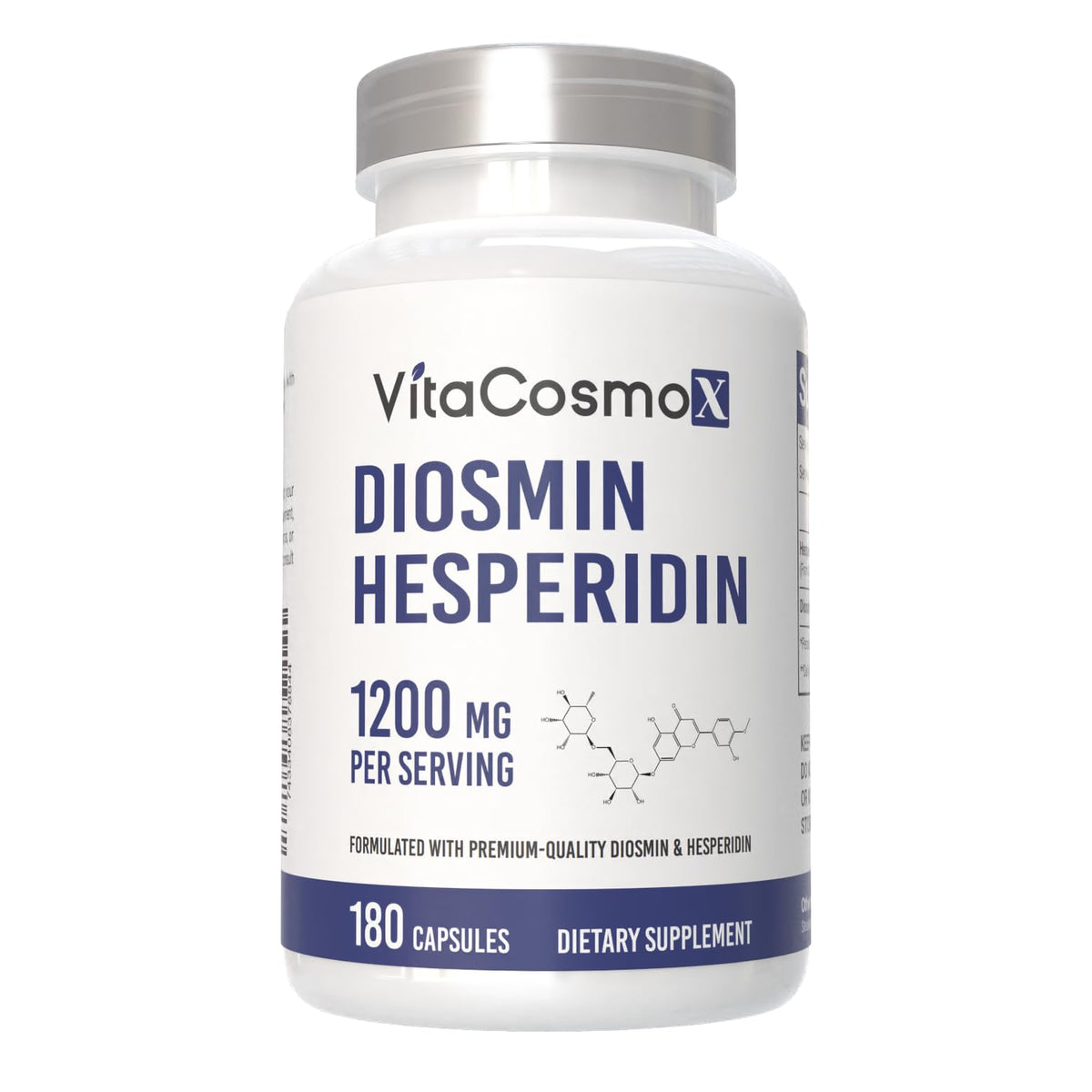 VitaCosmoX Diosmin Hesperidin 1200 mg Capsules front view