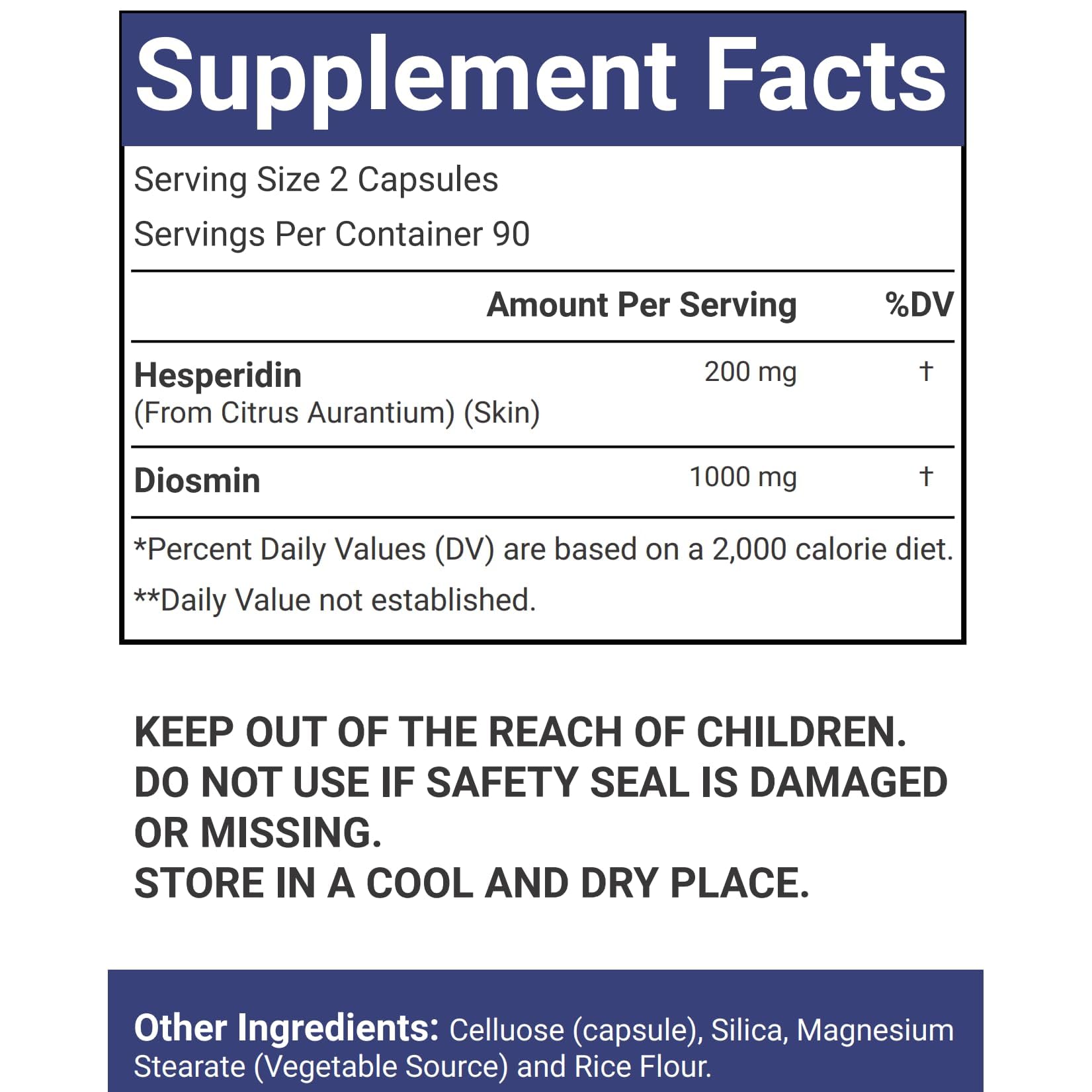 VitaCosmoX Diosmin Hesperidin 1200 mg Capsules with fresh citrus