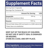 VitaCosmoX Diosmin Hesperidin 1200 mg Capsules with fresh citrus