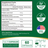 VITACRLLYNMN Calcium AKG Supplement 1700mg side view