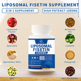 VITACRLLYNMN Fisetin Supplement packaging with dosage details