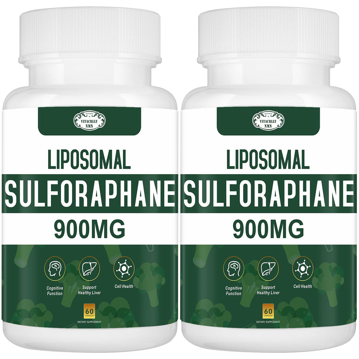 VITACRLLYNMN Liposomal Sulforaphane 900mg front view