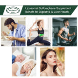 VITACRLLYNMN Liposomal Sulforaphane 900mg supplement on a wooden table
