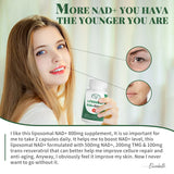 VITACRLLYNMN NAD+ Supplement Liposomal 800MG back view