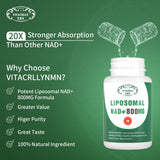 VITACRLLYNMN NAD+ Supplement Liposomal 800MG packaging