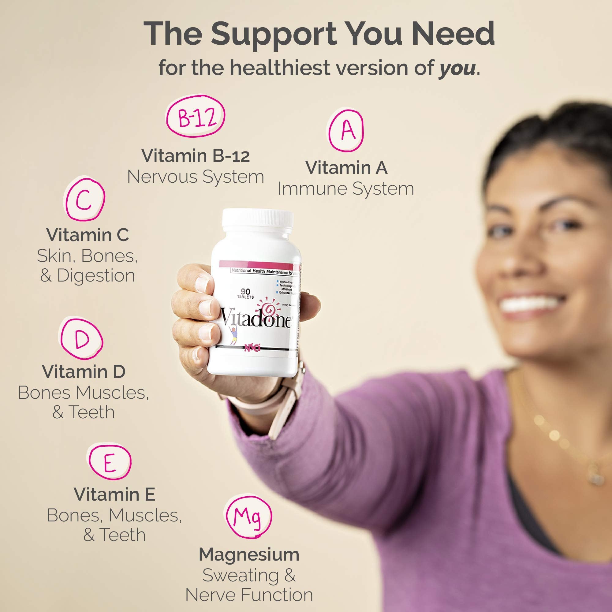 Vitadone Multivitamin Supplement 159g back view