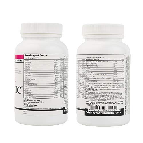 Vitadone Multivitamin Supplement 159g capsule close-up