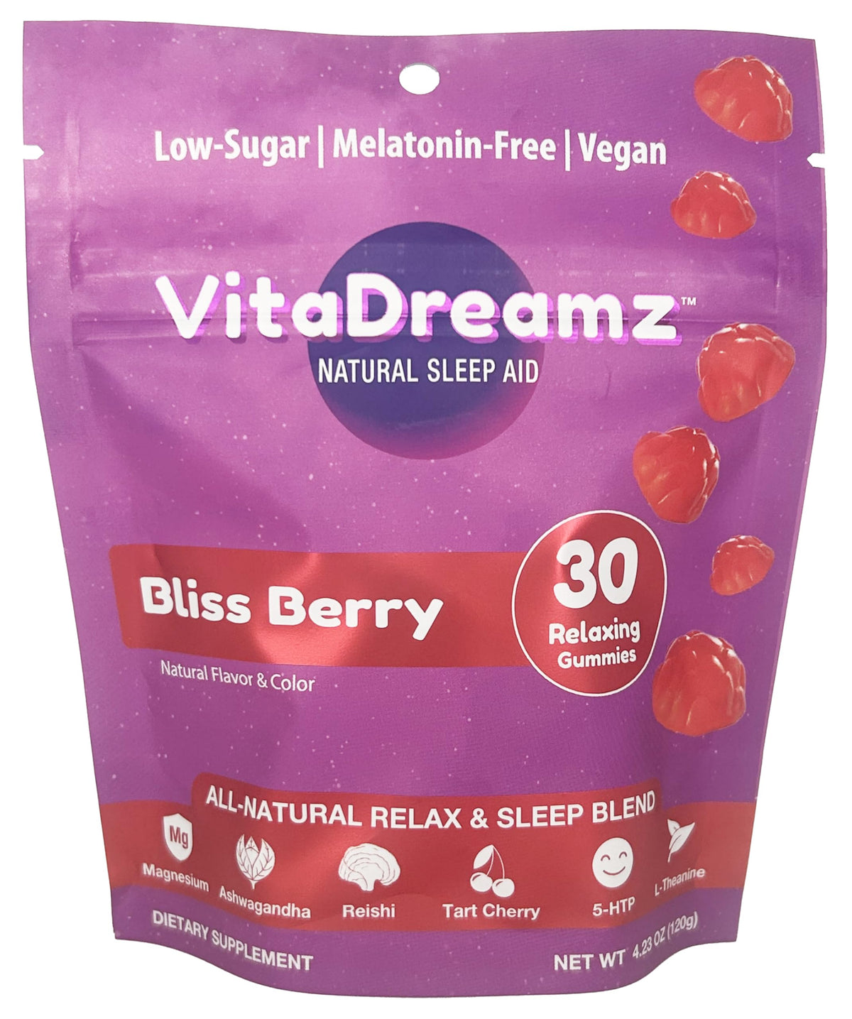 VitaDreamz Sleep Gummies front view packaging