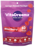 VitaDreamz Sleep Gummies front view with Bliss Berry flavour