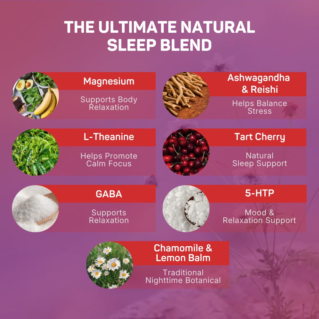 VitaDreamz Sleep Gummies ingredients list on packaging