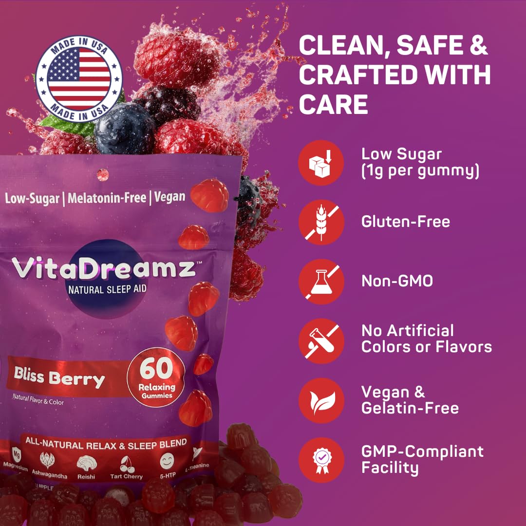 VitaDreamz Sleep Gummies resealable pouch