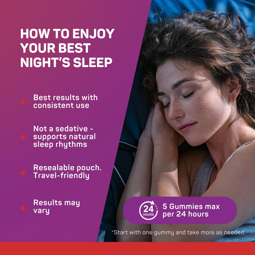 VitaDreamz Sleep Gummies with a glass of water