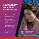 VitaDreamz Sleep Gummies with a glass of water