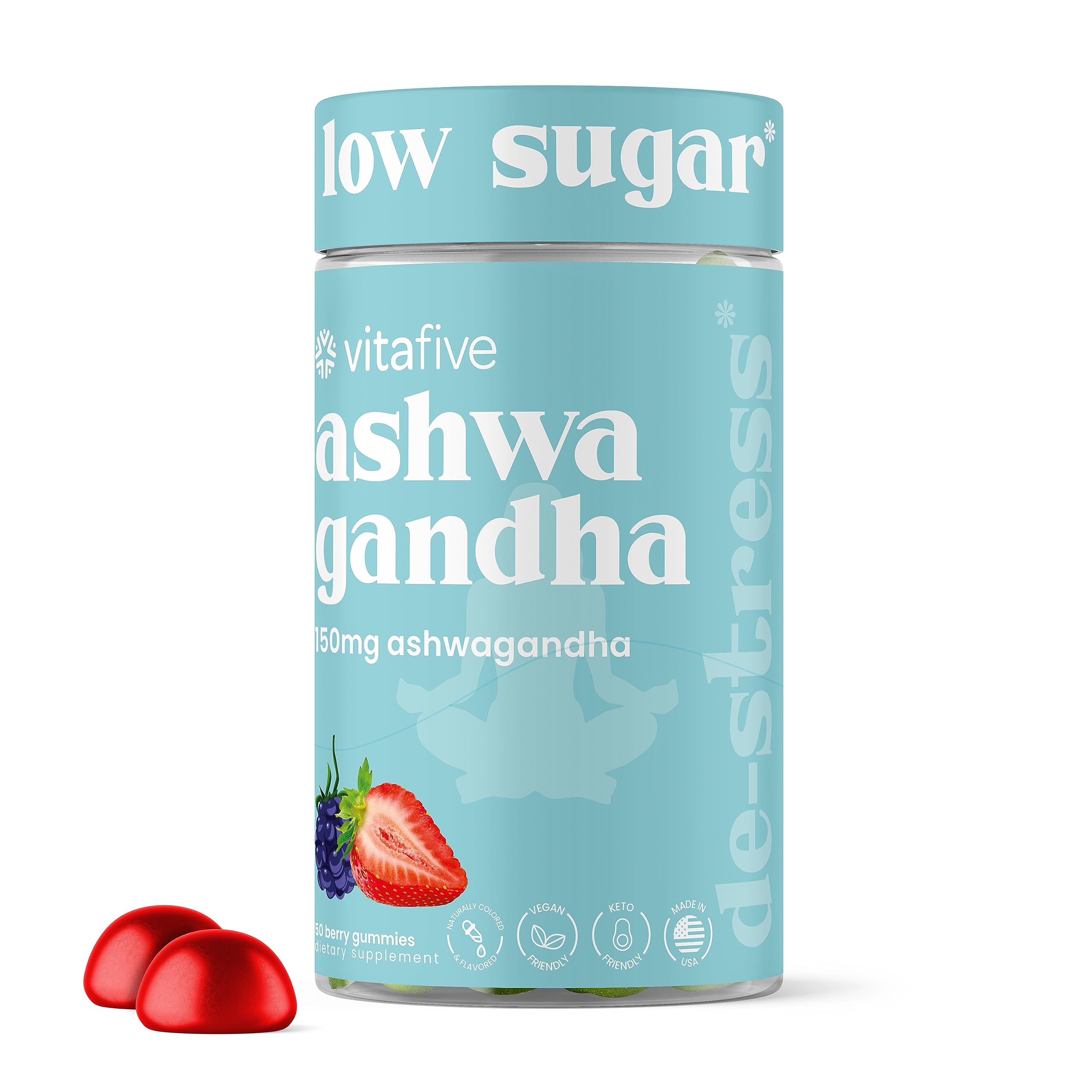 vitafive Ashwagandha Gummies front view packaging