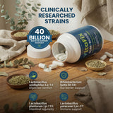 VitaFix Probiotic Prebiotic Capsules back view showing ingredients