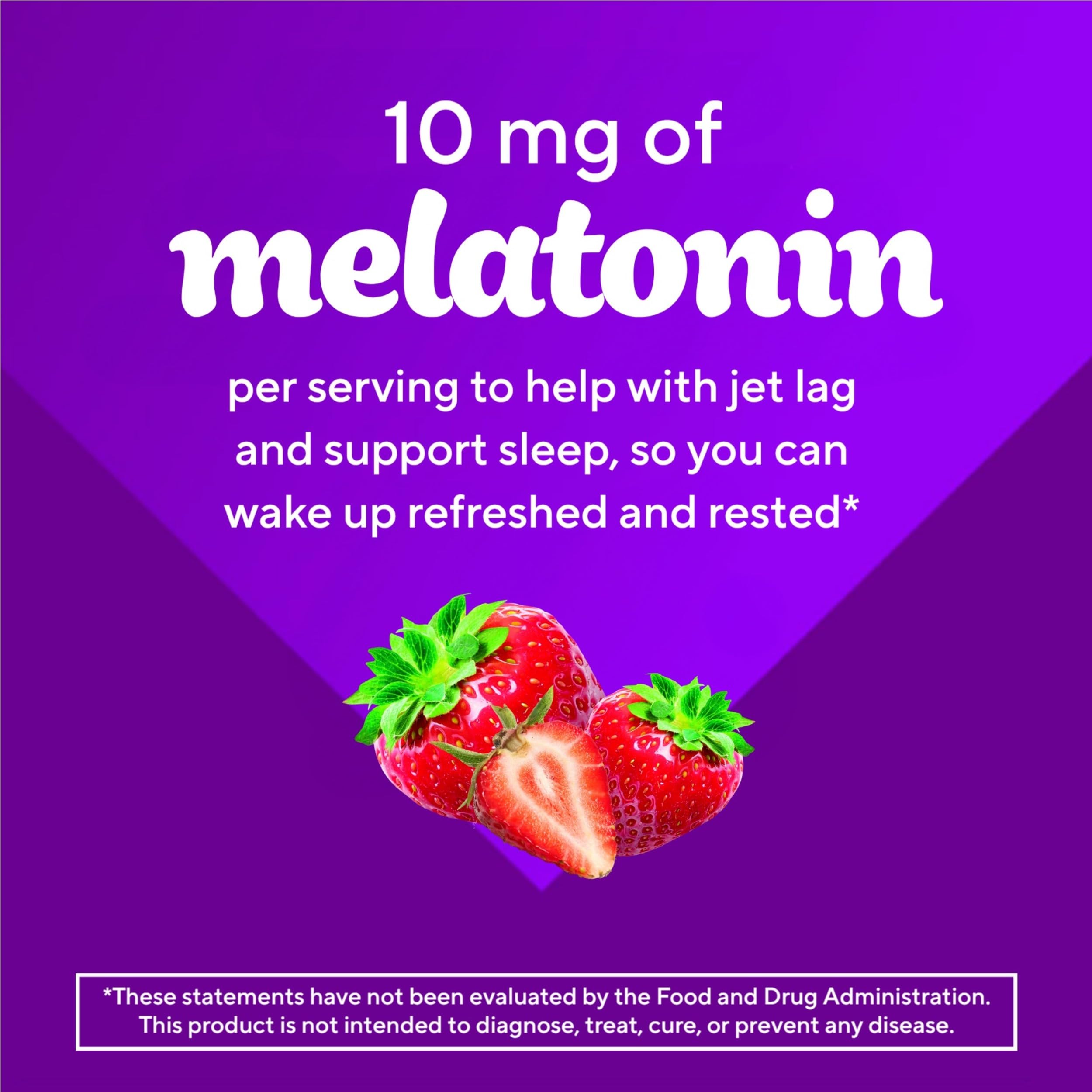 Vitafusion Melatonin Gummies 10mg 100 Count nutrition facts