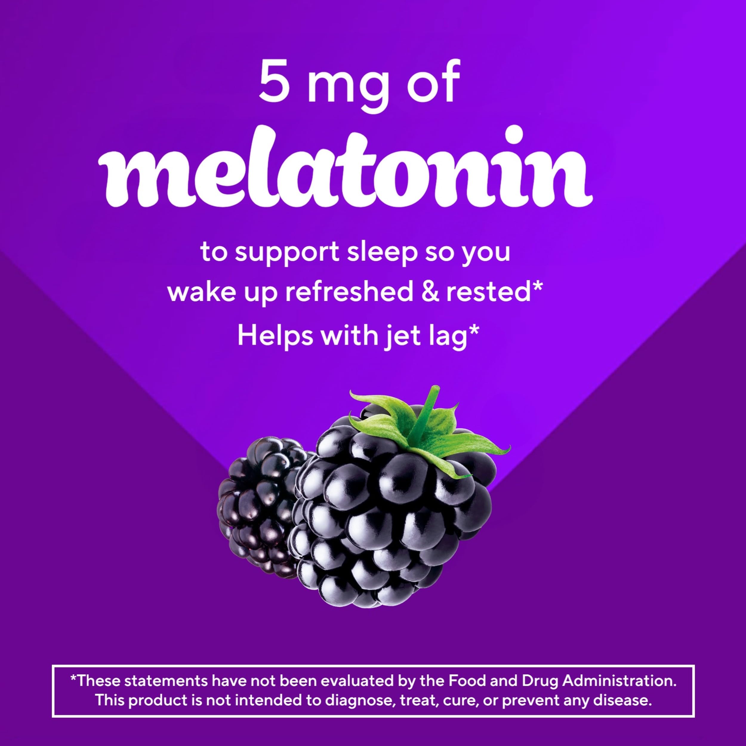 Vitafusion Melatonin Gummies showing individual gummy