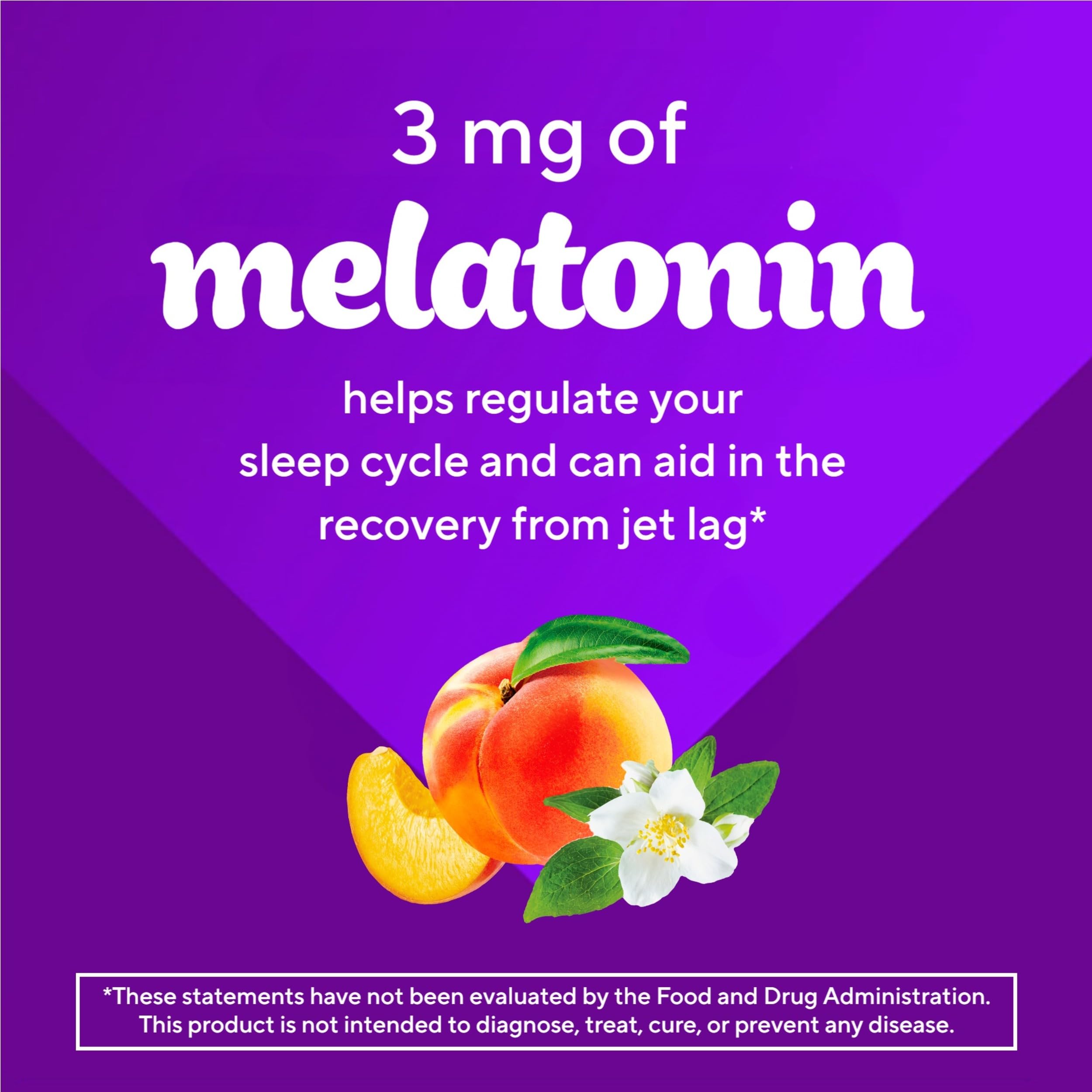 Vitafusion Melatonin Gummies Sugar Free 3mg on a table