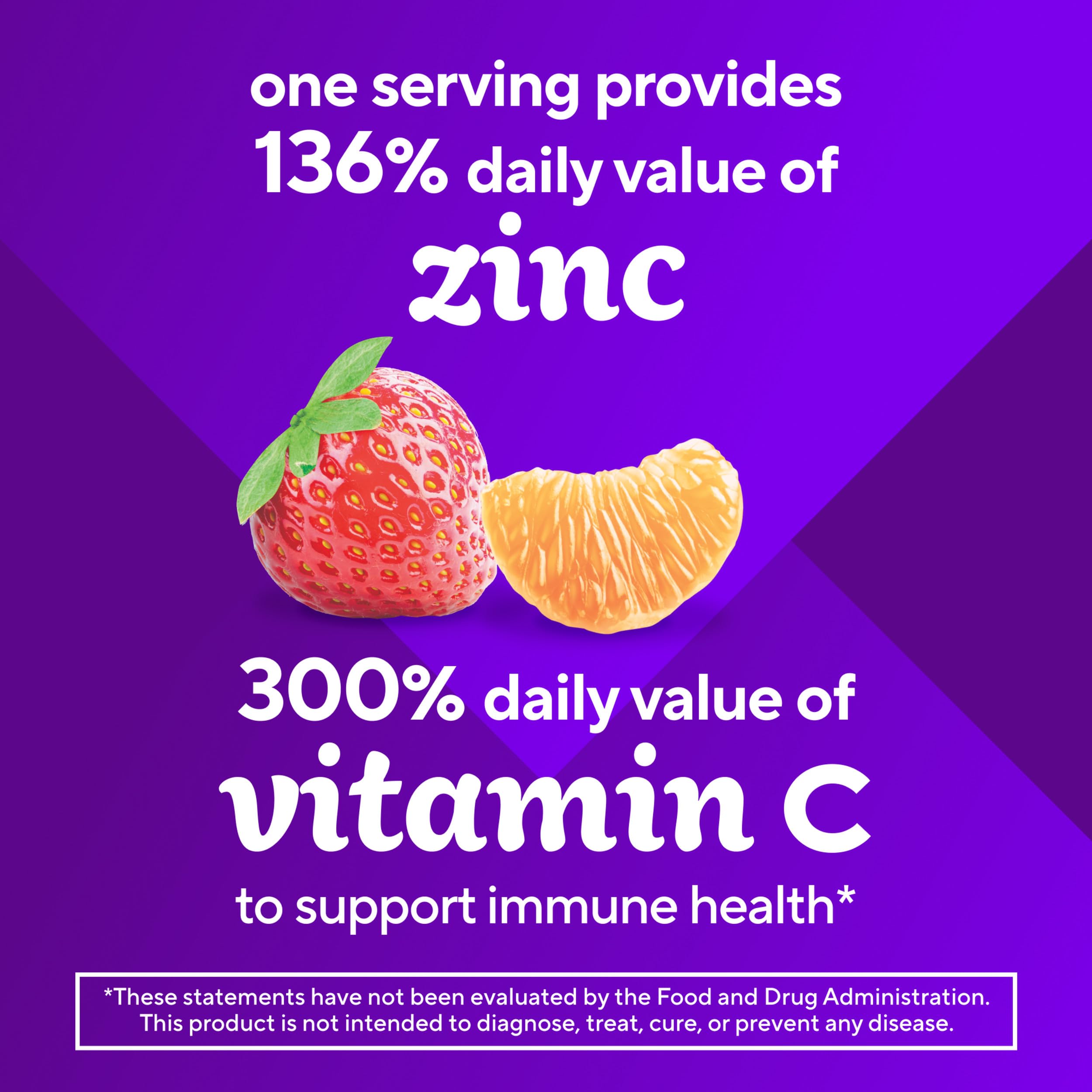 Vitafusion Power Zinc Gummy Vitamins nutrition facts label