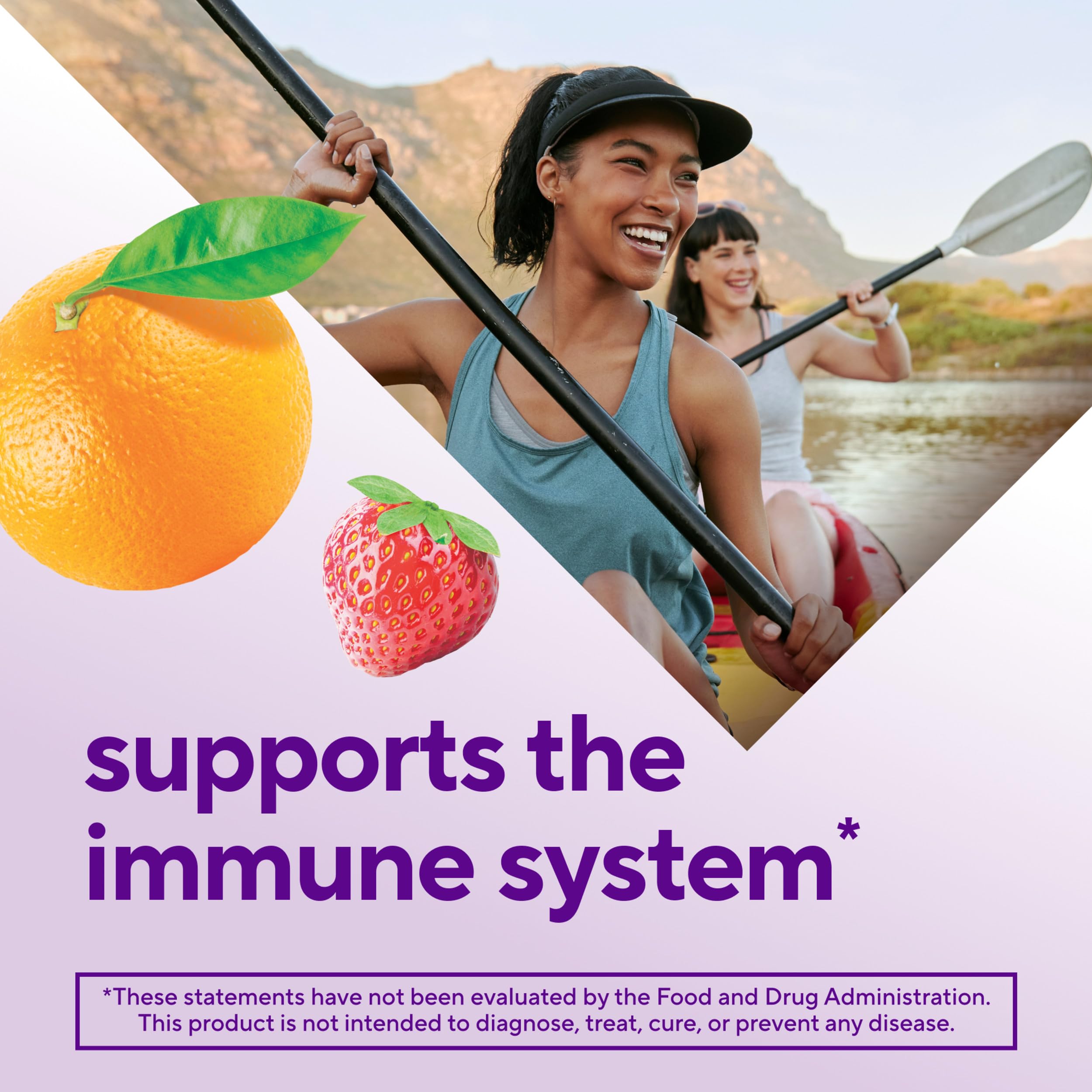 Vitafusion Power Zinc Gummy Vitamins strawberry tangerine gummies