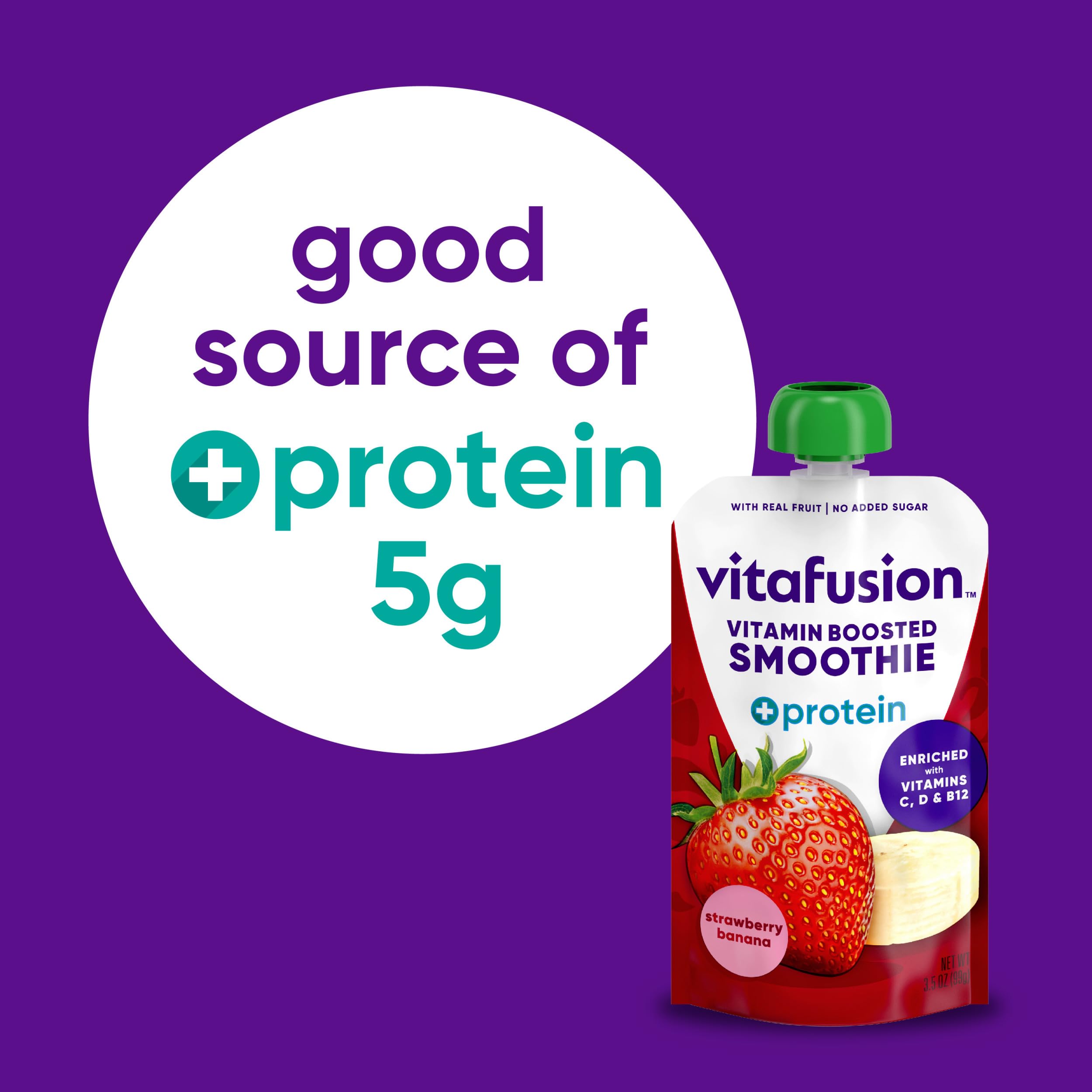 Vitafusion Vitamin-support Smoothie +Protein 599g back view