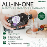 VITAGUT Liquid Probiotics Prebiotic Drink 558g side view