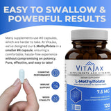 VITAJAX L-Methylfolate capsules with a measuring spoon