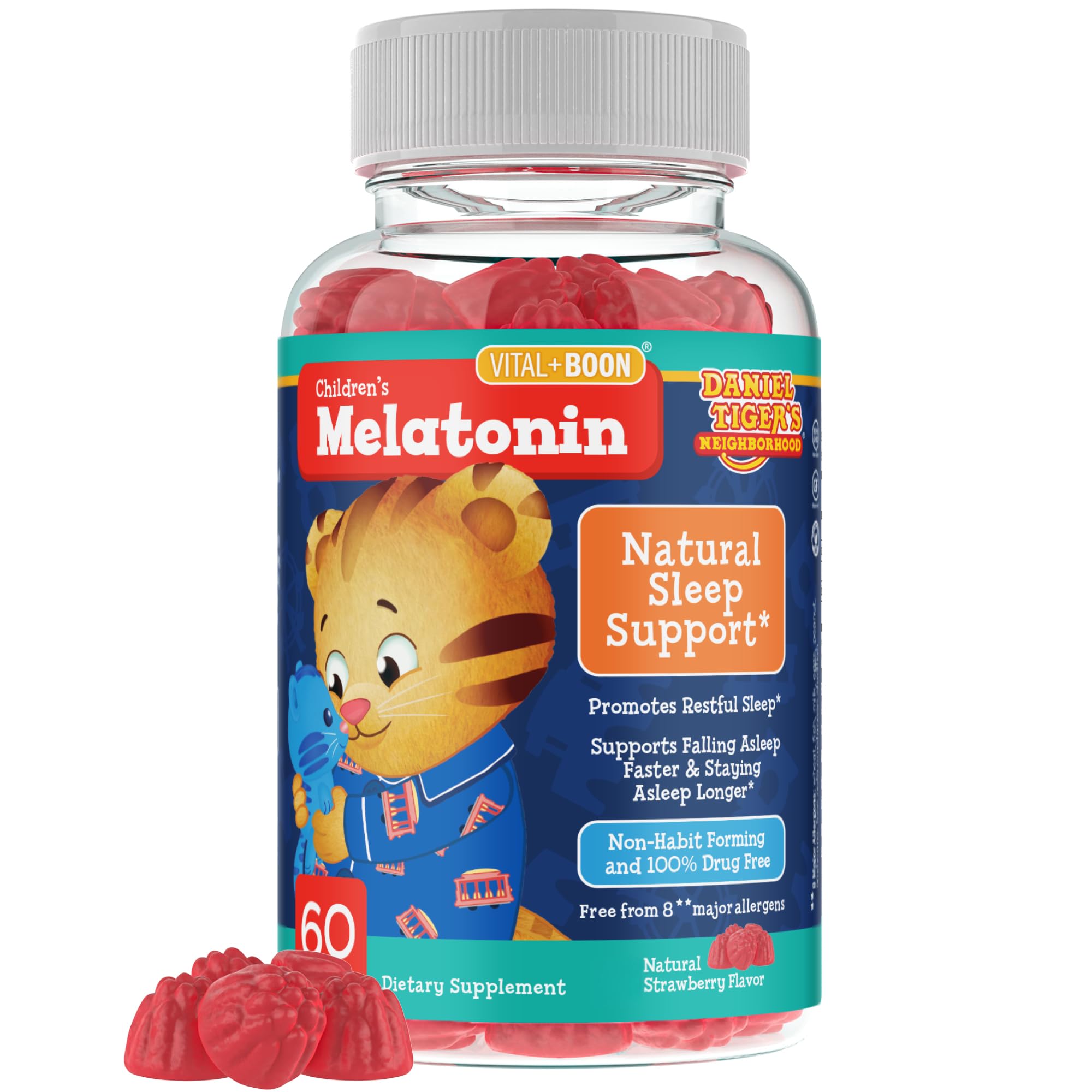 Vital+Boon Children's Sleep Gummies with Melatonin front view