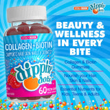 Vital+Boon Collagen Biotin Gummies bottle side view