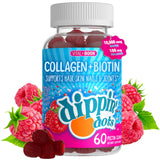 Vital+Boon Collagen Biotin Gummies front view with raspberry flavour