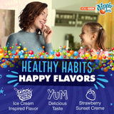 Vital+Boon Dippin' Dots Chewable Melatonin Tablets 10mg with a glass of water
