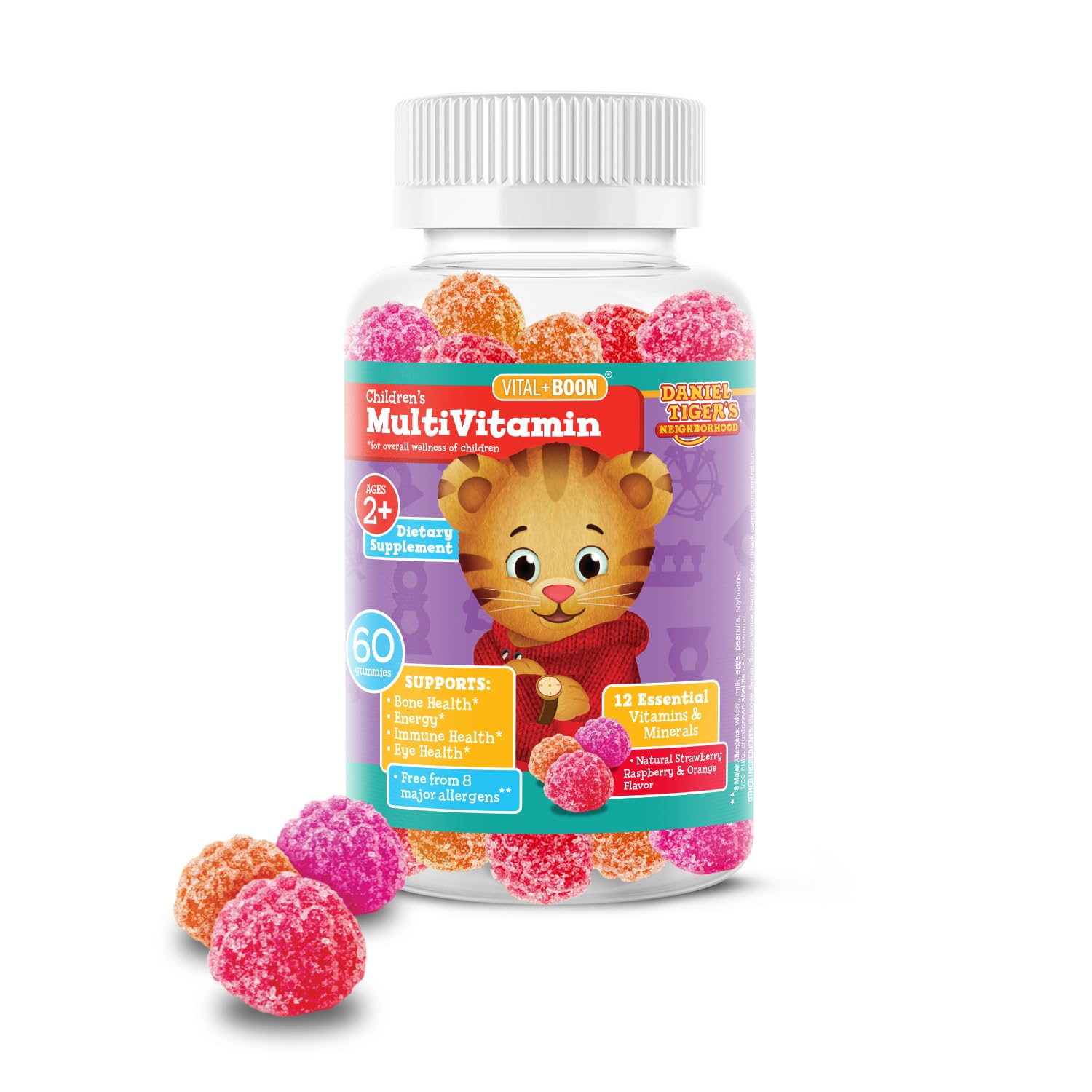 Vital+Boon Gummy Multivitamins for Kids 60 Count front view