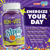 Vital+Boon Iron Gummies bottle side view
