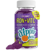 Vital+Boon Iron Gummies front view with packaging