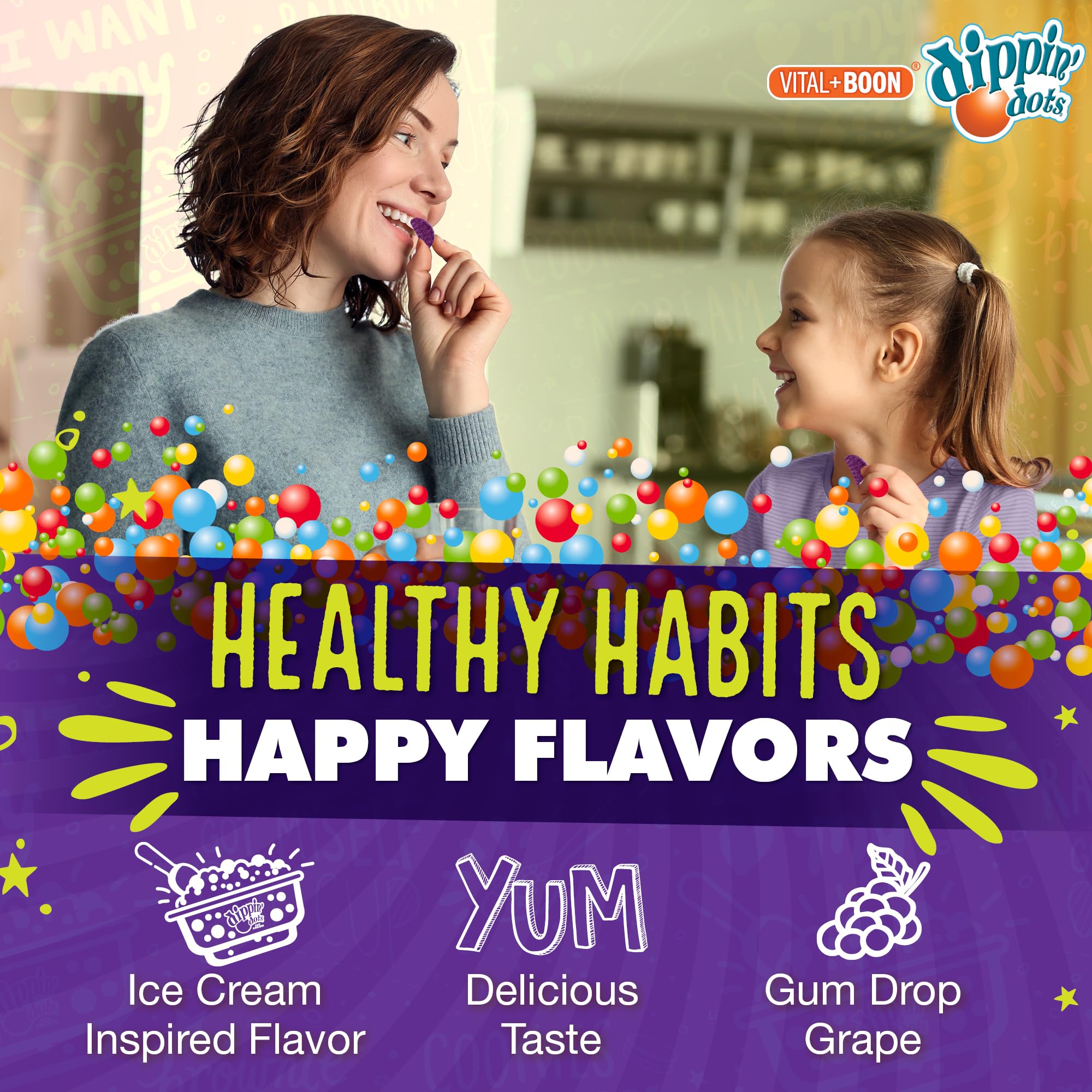 Vital+Boon Iron Gummies in a lifestyle setting