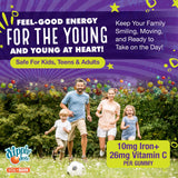 Vital+Boon Iron Gummies with Vitamin C close-up of gummies