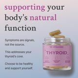 Vital Core Thyroid Extract bottle with a blurred background