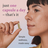 Vital Core Thyroid Extract capsules in a clear container