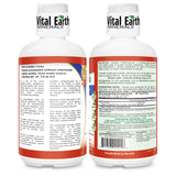 Vital Earth Minerals Fulvic Acid bottle with 1-ounce BPA-free cup
