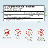 Vital Earth Minerals Fulvic Acid bottle with alkaline water