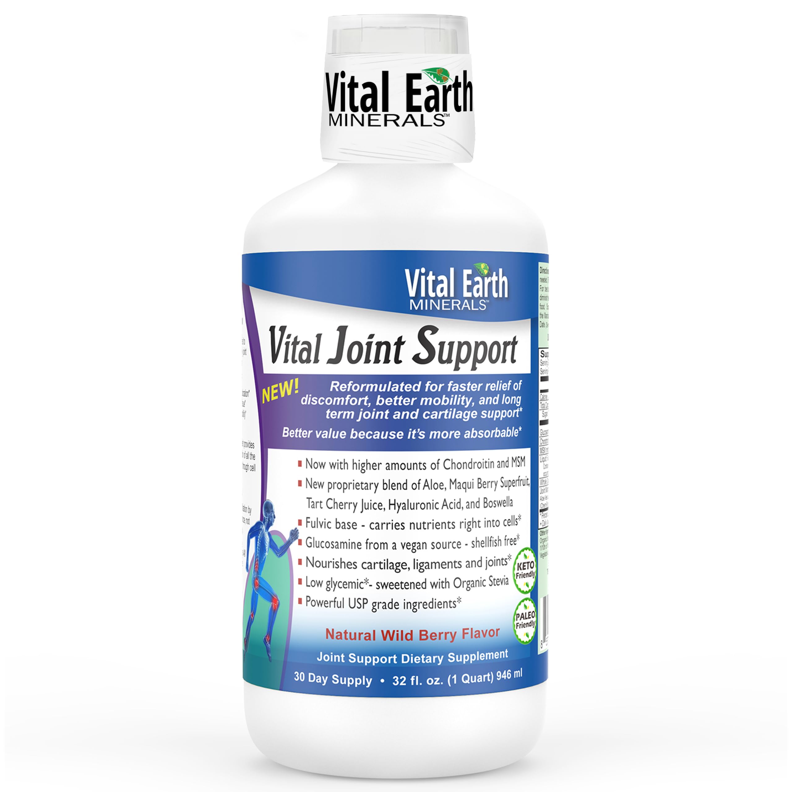 Vital Earth Minerals Liquid Glucosamine Chondroitin 1089g front view