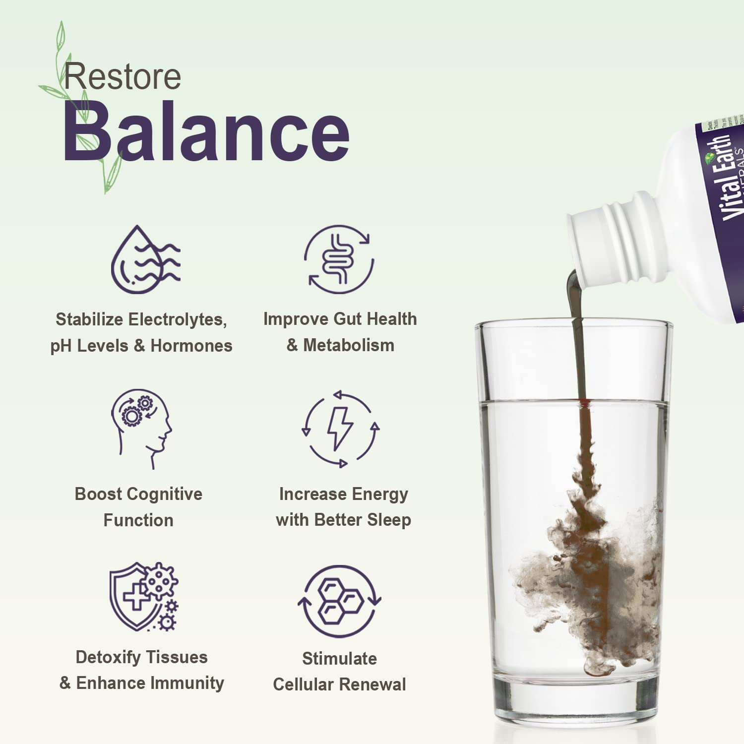 Vital Earth Minerals Super Strength Humic Liquid ingredients list
