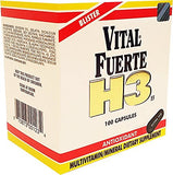 Vital Fuerte H3 Multivitaminico 100 Cap packaging