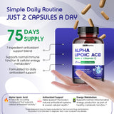 VITAL HERBAL Liposomal Alpha Lipoic Acid on a wooden table