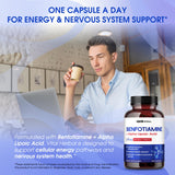 VITAL HERBAL Liposomal Benfotiamine 150 capsules side view