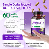 VITAL HERBAL Ultra Quercetin bottle with capsules scattered