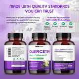 VITAL HERBAL Ultra Quercetin capsules in a glass of water